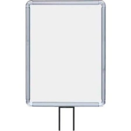 LAVI INDUSTRIES , Vertical Fixed Sign Frame, , 11" x 14", For 13' Posts, Chrome 50-1131F12V/CL